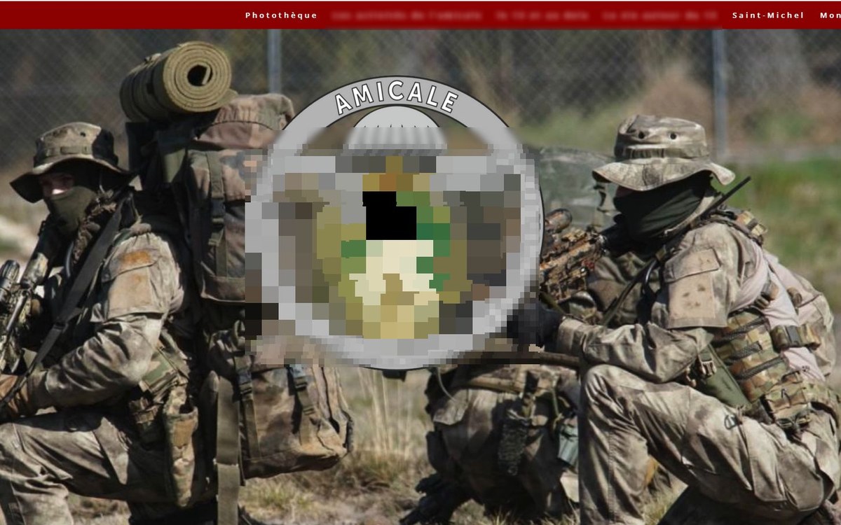 Aperçu du site associatif d'un régiment du COS